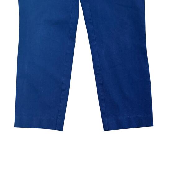 LOFT Navy Blue Ankle Cropped Flat Front Slim Chino Work Pants Women's Sz 4 - Picture 3 of 9